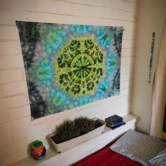 Tie Dye Tapestry Masculine Mandala - Picture 4 of 5